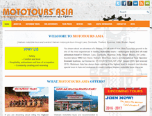 Tablet Screenshot of mototoursasia.com